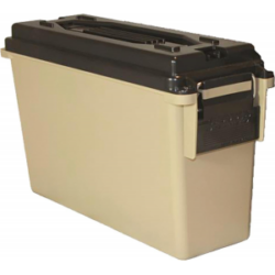 Berry's 40 Cal. Plastic Ammo Can (Tan) 9.25"L x 3.5" BW x 3.75"TW x 6.75" H