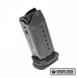 Ruger Security-9 Compact Magazine 9mm Black Oxide Steel with Polymer Adapter 15/rd